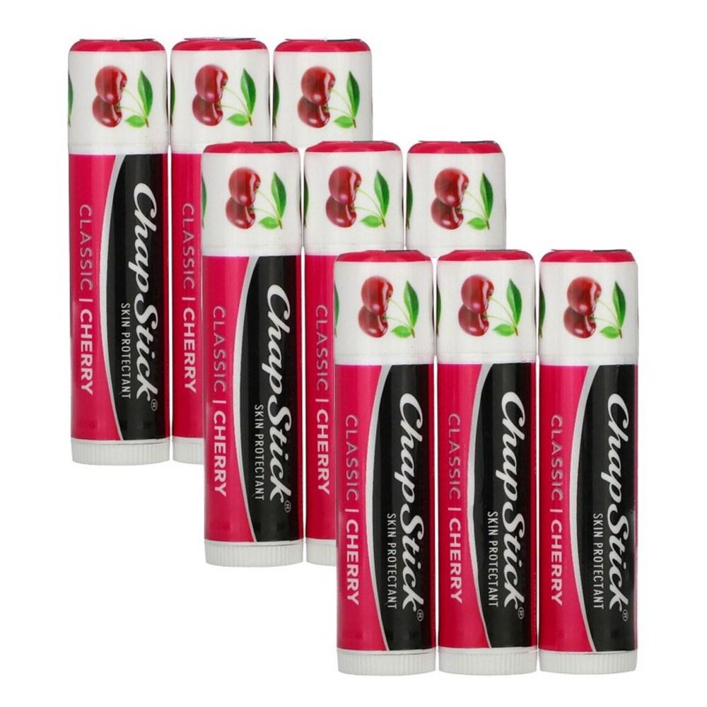Chapstick Lip Care Skin Protectant Classic 4g, Cherry, 9 Pcs.