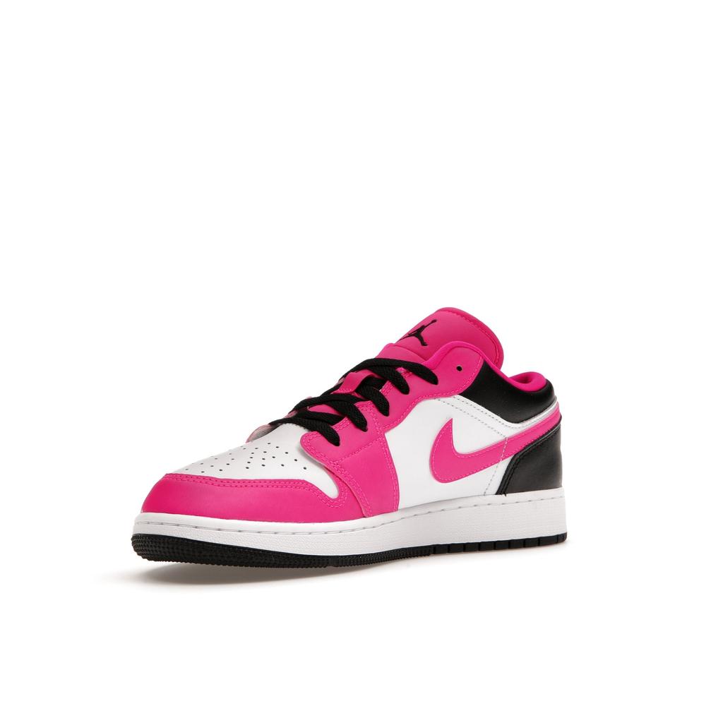 Детские кроссовки Air Jordan 1 Low GS Fierce Pink Black White DZ5365-601
