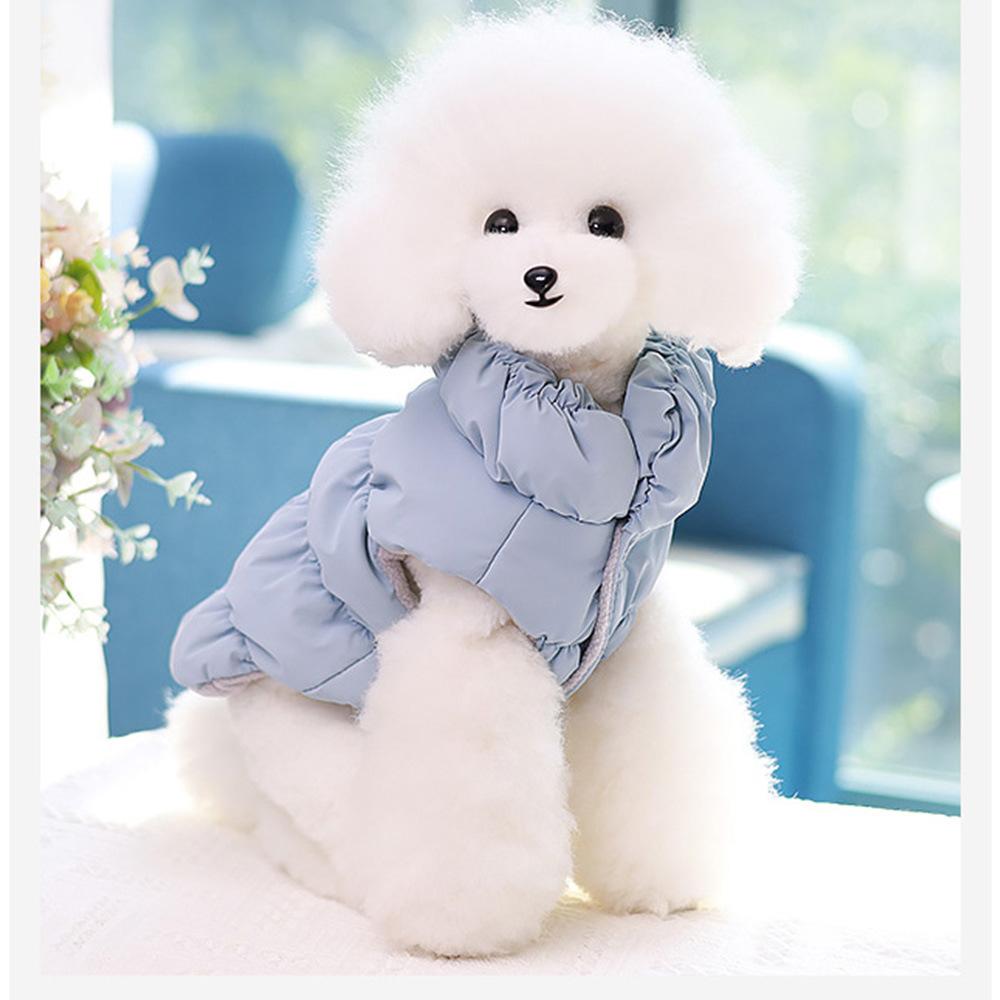 Soft Warm Dog Clothes Winter Padded Puppy Cat Coat Jacket for Small Medium Dogs Chihuahua French Bulldog Poodle Vest Pet Outfit