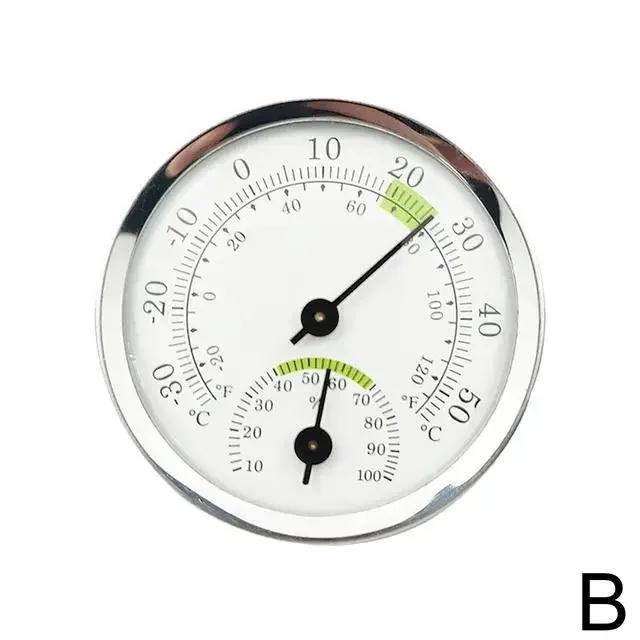 Dual Display Electronic Thermometer Hygrometer - Analog & Digital for Indoor Climate Control