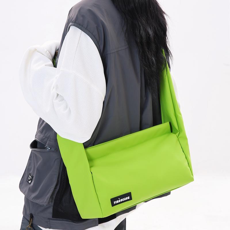 Однотонная мужская сумка через плечо большой емкости Оксфордская женская сумка через плечо