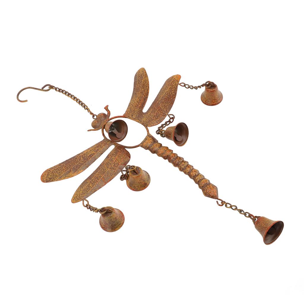 Колокольчик ветра «Стрекоза» с колокольчиками, железный, изысканный, простая установка, колокольчик ветра «Стрекоза» H