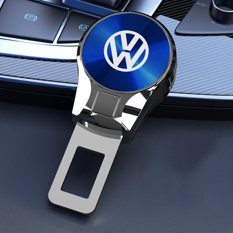 2026 Hot For Volkswagen VW Volkswagen Seat Belt Expander Zinc Alloy Plug CD Texture Full Model Universal Auto Parts