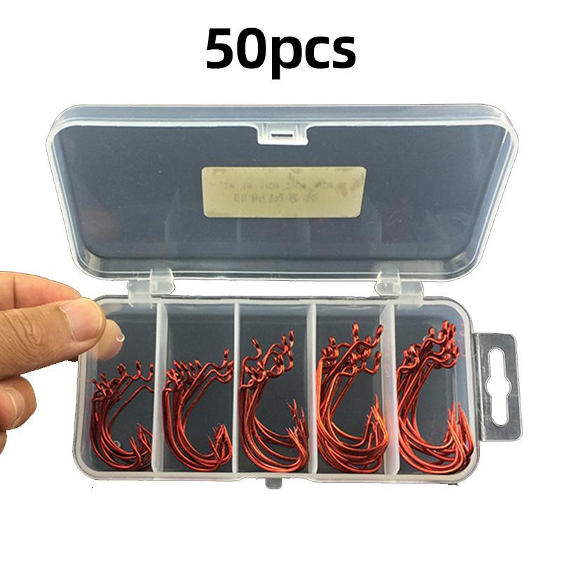 Крючок для ловли воблеров Texas Rig Lure Fishing Hook Set Крючок из высокоуглеродистой ванадиевой стали