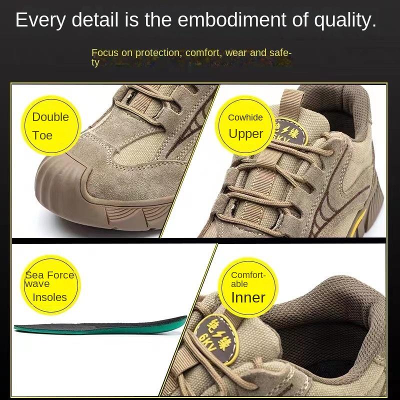 Обувь для страхования труда со стальным носком, противоударная, противопрокольная, нескользящая, дезодорирующая, защитная утепленная обувь