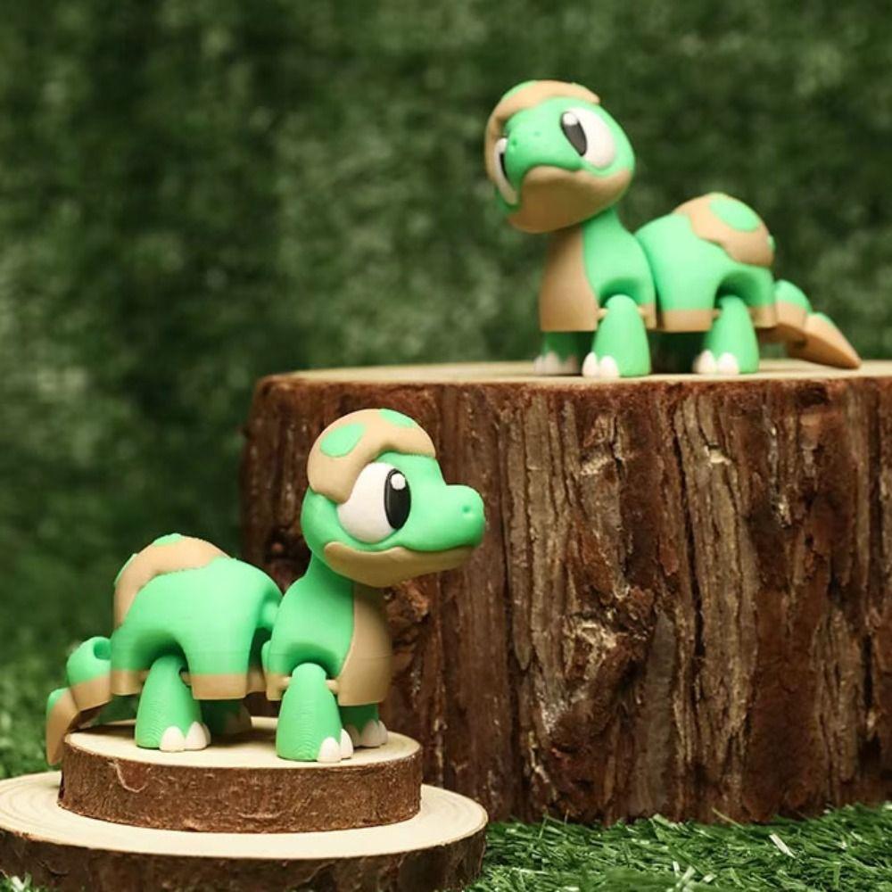 Joint Movable Simulation Dinosaur Model Swinging Pet 3D Printing Toys  Desktop Decor