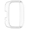 Для Xiaomi Redmi Watch 3 Lite/Watch 3 Active Прозрачный чехол для часов Декоративный дизайн с полыми стразами PC Чехол для часов