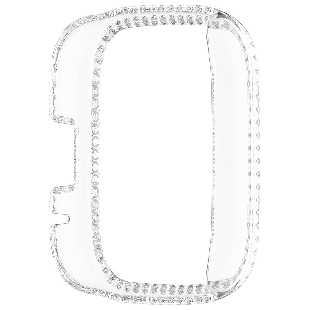 Для Xiaomi Redmi Watch 3 Lite/Watch 3 Active Прозрачный чехол для часов Декоративный дизайн с полыми стразами PC Чехол для часов