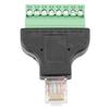 8P8C Ethernet RG45 Male To Terminal 8 Pin Digital Adapter Connector Conversion Head
