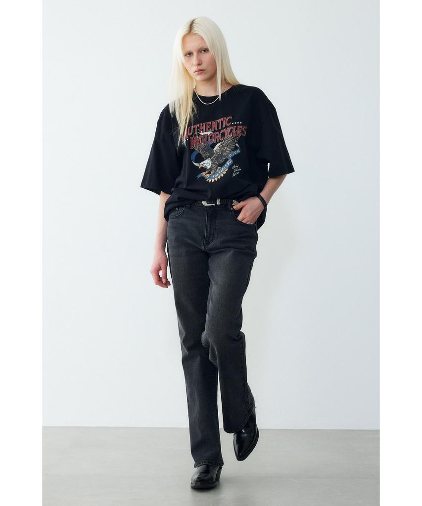 HARLEY-DAVIDSON COLLECTIONS® [Bv] Оригинальная черная футболка с коротким рукавом 'Орел' _Hh16111056