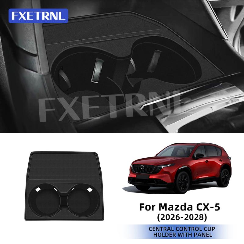 For Mazda CX-5 2026-2028 LHD RHD Universal Center Console Cup Holder Organizer Tray Car Interior Accessories