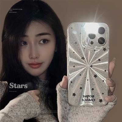 Чехол для мобильного телефона Aurora Ins Black Star для Apple 15pro Max для IPhone13 Противоударный 16 Сладкий Крутой 14 Жесткий