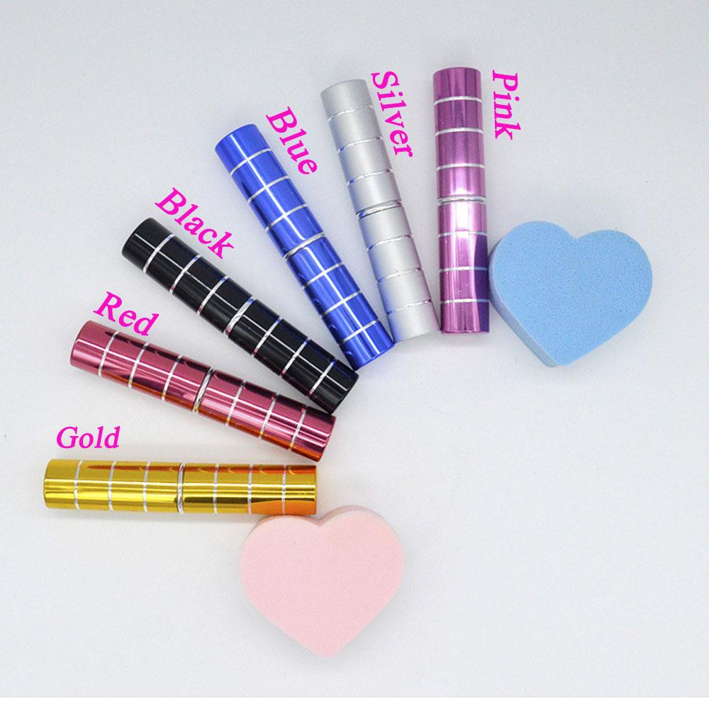 Fashion Metal Professional Facial Portable Blush Brush Makeup Tools Retractable