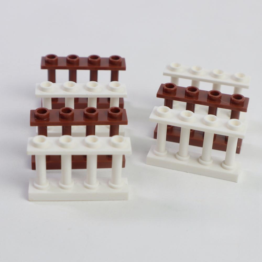 20 шт. DIY Забор Перила Совместимые Модели Строительные Блоки Аксессуары Базовые Компоненты для Дома Сада Подарок Игрушечные Детали Совместимые