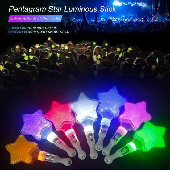 Luminous Glow Stick Multipurpose Add Fun Vivid Color Pentagram Star Glow Stick Accessory for Concert