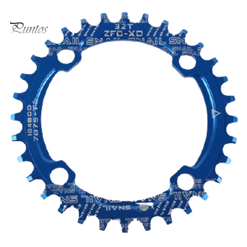 Для велосипеда круглая/овальная 104BCD 32T 34T 36T 38T узкая широкая одинарная звездочка