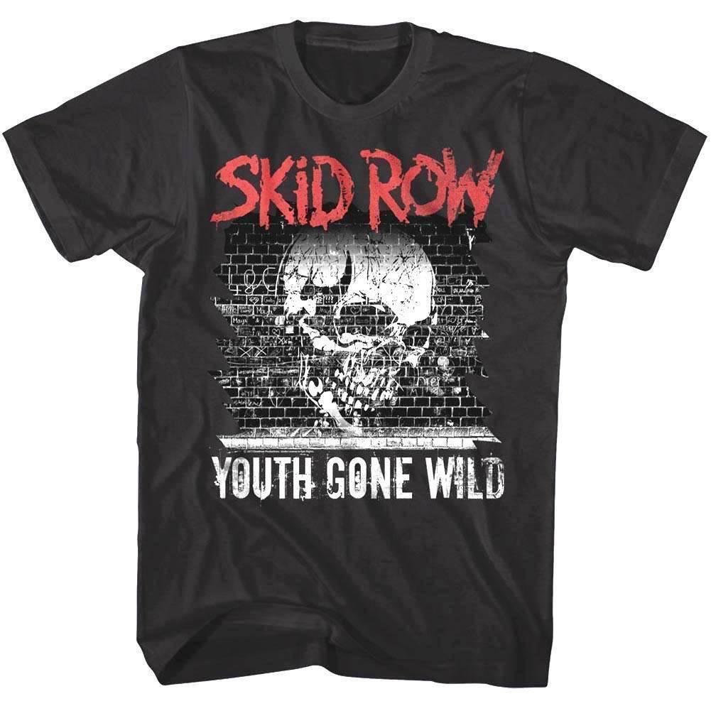 Мужская футболка Skid Row Youth Gone Wild Graffiti Skull