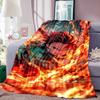2026 New Kimetsu No Yaiba Anime Warm Fleece Blanket, Winter Bedding, Car Blanket, Versatile