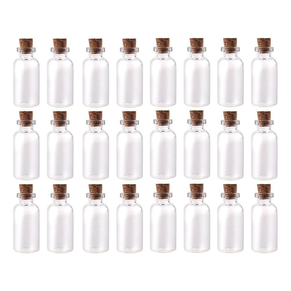 Smooth Transparent Newest Containers Glass Craft Mini Messages Jar Mini Cork Stopper Glass Bottle
