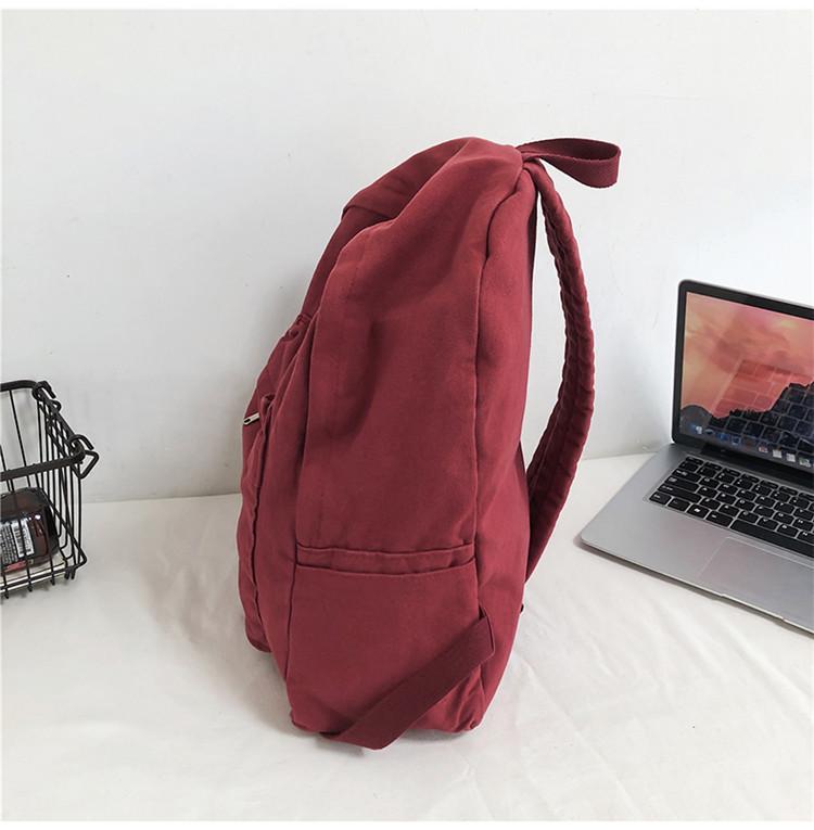 Холщовый рюкзак для школьников средней школы, повседневный рюкзак для женщин, школьный рюкзак