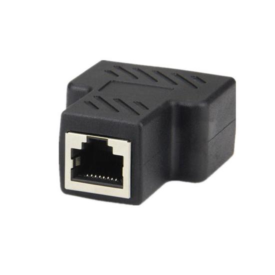 1 на 2 ЛВС Ethernet сетевой разветвитель разъем удлинитель адаптер штекер для RJ45