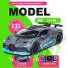 1:Масштаб 32 Автомобили Divo Chiron из сплава Миниатюрные модели Игрушка Металл Литье под давлением Оттяжной Механизм Симуляция Транспортных Средств Модели Игрушки Подарки для Друзей