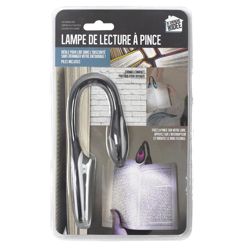 Clip Lamp For Reading, Pink, Adjustable Light Angle