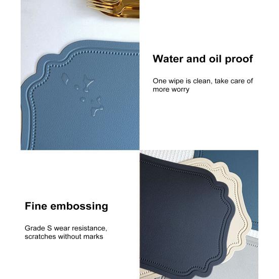 Коврик из искусственной кожи, термостойкий, сушильный коврик для кухни, водонепроницаемый, противоскользящий, настольные коврики, протектор для украшения обеденного стола на кухне