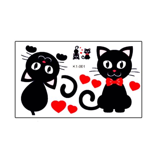 Съемный забавный кот сердце корова розетка выключатель света наклейка наклейки домашний декор стены