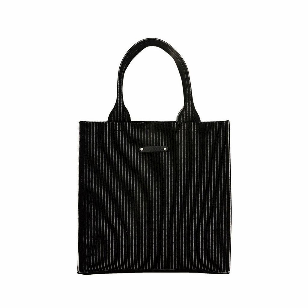 Rootote Маленькая сумка-тоут из блестящего трикотажа, LT Square Glimpse Knit-A 1062 (01 черный)
