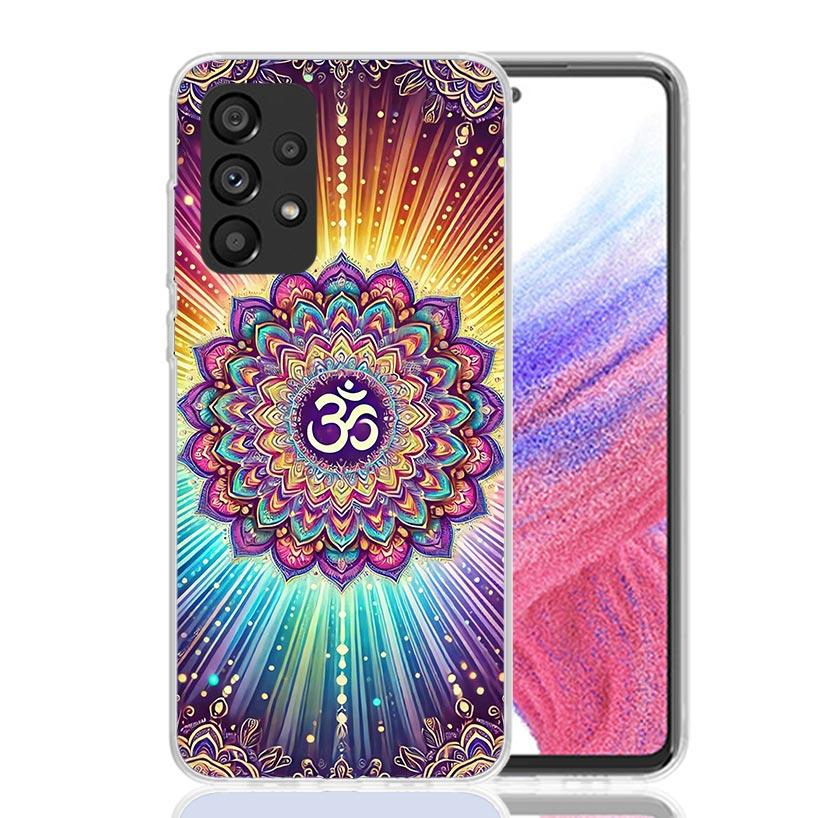 Мандала Чакра Настойчивость Йога Чехол для Телефона Для Samsung Galaxy A52 A32 A22 A12 A02S A50S A30S A51 A31 AA71 Note 20 Ultra 10 S10 Plus G