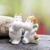 Resin Moomin Hippo Mini Garden Decoration With Rustic Style For Gift Exchange And Office Use