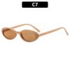 New Small Frame Sunscreen Glasses  Oval Women'S Sunglasses Uv400 Retro Color Glasses Outdoor Sports Cycling Sunglasses