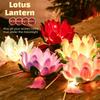 3D Twisted Stick Lotus Flower Lantern Luminous Handheld Lantern  Traditional Decor