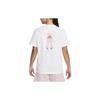 Retro American Cartoon Print T-Shirt Women Tops White DQ3154-100