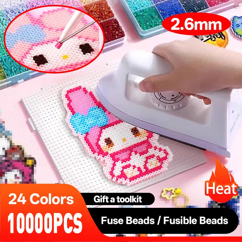 10000 шт./Коробка 24 цвета/2,6 мм Бусины Хама Пазл Бусины для глажки DIY Perler Плавкие бусины Интеллектуальные развивающие игрушки