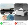 Alphabet Car Sun Visor Suspension Tissue Box Bracket PU Leather Car Tissue Box Car Interior Storage