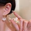 Изысканные серьги-подвески с цветами весеннего розового цвета для женщин, Серьги с подвесками-феями, цветами и листьями, Серьги-подвески для летнего отдыха, Подарки