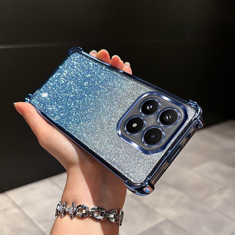 Роскошный прозрачный чехол с блестящим покрытием для MOTO Edge 70 60 50 S Fusion NEO Pro G77 G67 G86 G56 G66J G66Y G06 G75/84/54/34/24/04