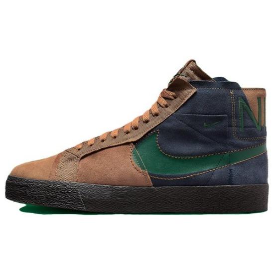 Nike Zoom Blazer Premium SB Mid Legend Темно-коричневый Обсидиан - FZ3306-200
