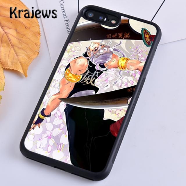 Чехол для телефона Krajews Tengen Uzui Kimetsu no Yaiba для iPhone 14 5 SE 6s 7 8 plus XR XS 11 12 13 pro max Samsung S21 S22 Plus
