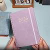 PU Leather Cover 2026 Weekly Monthly Planner Calendar Daily Notebook  Record