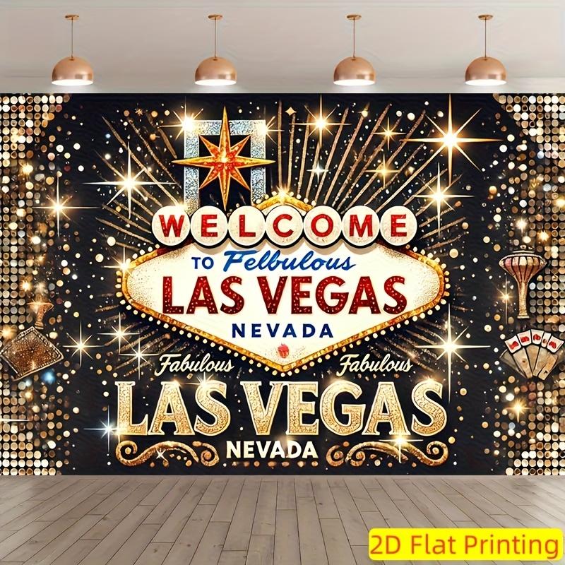 2D plane single piece greeting from Las Vegas polyester photography background flag party photo background