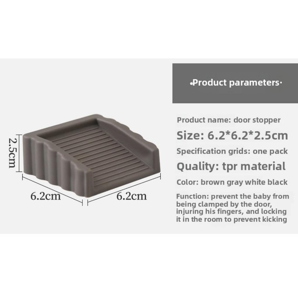 [Ветрозащитный дверной стопор] Ветрозащитный дверной стопор | Креативный пластиковый матовый клин, защитный дверной блокиратор, противоударный дверной стопор