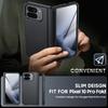 Для Google Pixel 10 Pro Fold с магнитной зарядкой [Скрытая подставка][Защитное стекло][Защита шарнира] Тонкий ударопрочный защитный чехол для телефона - Черный