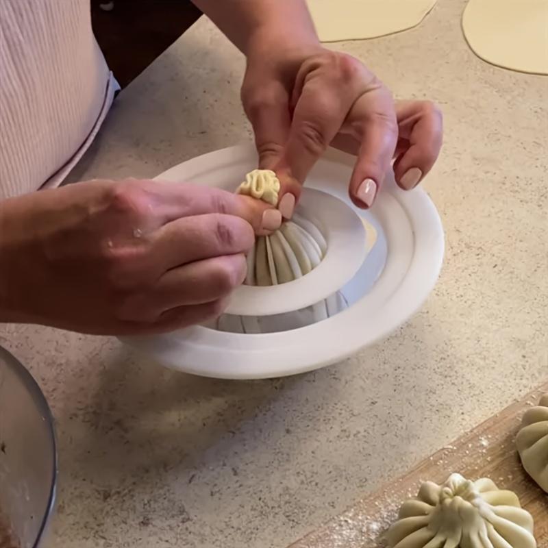 Easy-Release Non-Stick Dumpling Maker - Food Grade ABS Kitchen Gadget for Perfect Dumplings and Baozi
