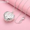 925 Sterling Silver Wedding Gift Jewelry Heart Pendant Fashion Necklace