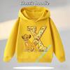 New boys, casual top,cartoon print, fall/winter pullover shirt model letter A-Z Lion King Simba children's hooded sweatshirt for