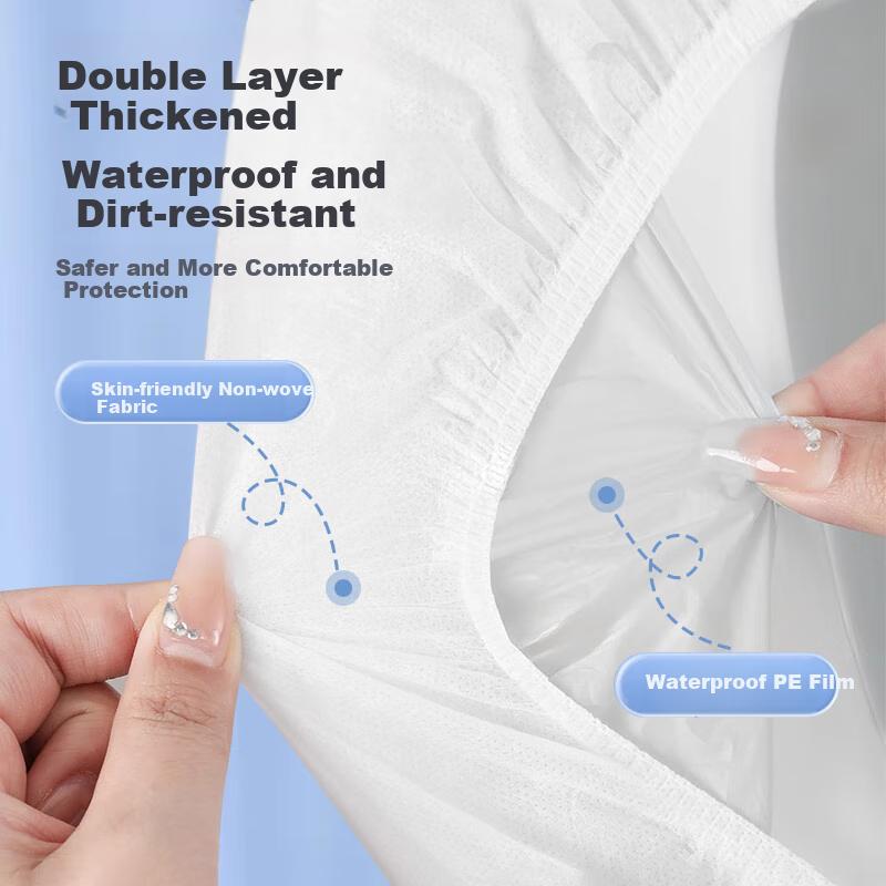 QIHAIQIU Disposable Toilet Seat Covers for Postpartum Women, 30 Pieces, Travel Hotel Use, Fully Covered, Extra Large And Thick, Waterproof