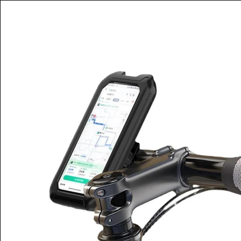 Waterproof Motorcycle Bike Mobile Phone Holder Support Universal 360° Swivel Adjustable Phone GPS Navigation Bracket